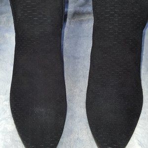 Lucky Brand Black Perforated Suede Leather Ankle Boots Size 8.0